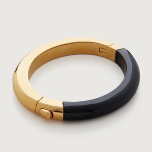MONICA VINADER X KATE YOUNG GOLD & BLACK ONYX BANGLE